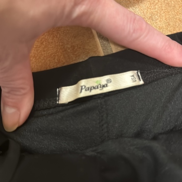 Black Strapless dress with blue sparkle - Picture 4 of 6